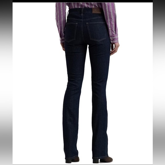Ralph Lauren Modern Bootcut jeans dark wash excellent Size 16 - Picture 10 of 12